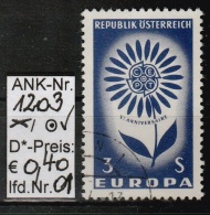 14.9.1964 - SM "Europamarke" -  O Gestempelt  - Siehe Scan  (1203o 01-06) - Gebraucht