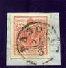 PADOVA 24/3 Su Frammento Con 15 Cent.  Rosso. HP 1850 - Lombardy-Venetia