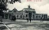 BRUXELLES  - La Gare Du Midi  - 1909  -  BELLE CARTE ANIMEE - - Transport (rail) - Stations