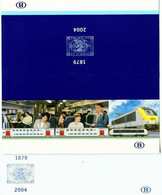 2004 --SNCB--TGV-125ans Du Chemin De Fer Belge-- ENVELOPPE + FARDE CONTENANT 3TIMBRES - 2001-2010