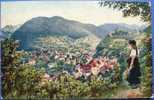 Hornberg,Blick Auf Hornberg,1921,Künstlerkarte,H.Hoffmann,Schwarzwald,Trachten, - Hornberg