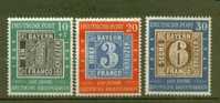 ALLEMAGNE BIZONE  N° 76 à 78 ** - Unused Stamps