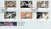 Australia 1993  Counter Printed Stamps - Threatened Species FDC - Brieven En Documenten