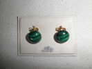 BELLE BOUCLES D OREILLES  EN MALACHITE - Oorringen