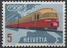 SUISSE HELVETIA SCHWEIZ 689 ** MNH Train Motrice Railroad Zug Trans Euro Express - Unused Stamps