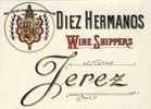 Rare Et Superbe étiquette  JEREZ , DIEZ HERMANOS  Wine Shippers Blason Vin - Alcools & Spiritueux