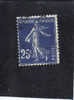 FRANCE     N°140 Nuance Bleu-noir (1907) - Used Stamps