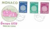 MONACO  1970 EUROPA CEPT FDC - 1970