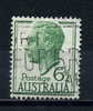 AUSTRALIA    1951      6 1/2d   Emerald  Green     USED - Oblitérés