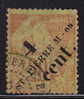 SPM  Alphée Dubois Surchargé 4 Cent Sur 20   Cent. Yv 38  Surch Type 1 (Maury) - Used Stamps