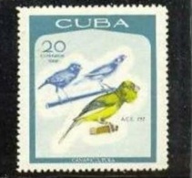 1968 CUBA 20C. CANARY BIRD MICHEL: 1400 MNH ** - Nuovi