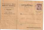 N° Y&t   653   CP   VALRAS    Vers   TOULOUSE Le 09 AOUIT 1945 - Cartas & Documentos