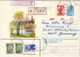 LETTONIE - PERIODE URSS 1979 - ENTIER POSTAL RECOMMANDE Du RSS De LETTONIE Pour L'ALLEMAGNE - Lettland