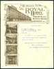 THE ROYAL HOTEL, Woburn Place, Russell Square, London (1929) Pour Réservation De M. De Longeaux... - Verenigd-Koninkrijk