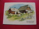 == Deutsche Bauernhöfe  Serie 16 Aquarelle Von R. Nettelhorst Karte 4. Obersteiermark ,Bug Ecke - Fattorie