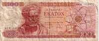 GRECE  100 Drachmes  Daté Du 01-10-1987   Pick 196b    ***** QUALITE  VG ***** - Grèce