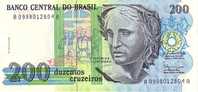 BRESIL   200 Cruzeiros  Non Daté (1990)  Pick 229a  Signature 28    ***** BILLET  NEUF ***** - Brazil