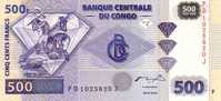CONGO  500 Francs  Emission De 2002     ***** BILLET  NEUF ***** - Ohne Zuordnung