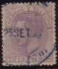 Edifil 212 Usado Alfonso XII 75 Cts Violeta De 1882. Catalogo 7,5 Eur - Used Stamps