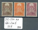 LUXEMBOURG  No Michel 572-574 **  ( Sans Charnière )    Cote: 200 € - Unused Stamps