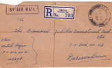 KUT  1954   Registered  Air Mail Letter  From Mbeya (Tanganyika)  To Dar Es Salaam - Kenya, Uganda & Tanganyika