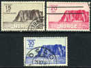 Norway B1-3 Used North Cape Semi-Postal Set From 1930 - Oblitérés