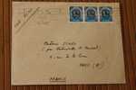 LETTRE COVER De ALGER RP  ALGERIE FRANCAISE EX COLONIE FLAMME  KRAG 1949 PAR AVION + COURRIER INTERIEUR - Storia Postale