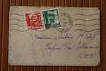 MIGNON LETTRE COVER CASABLANCA MAROC PROTECTORAT Français Oblitération Méca P/SANTONI A CONFINA PAR SOLLACARO CORSE 1950 - Cartas & Documentos