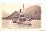 Lac D´Annecy. - Le Vapeur "France", Duingt Et Montagnes D´Entrevernes.(Bateau) - Duingt