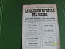 Music Songs CANZONI MUSICA Pubbl.1964 Canzoni Più Belle Mondo 4 Dischi 8 Canzoni Ediz.Nuova Enigmistica Tascabile L.1000 - Musica