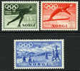 Norway B50-52 Mint Never Hinged Oslo Olympics Semi-Postal Set From 1951 - Unused Stamps