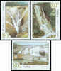 2001 CHINA HUANG GU SHU WATERFALLS 3V STAMP - Neufs