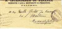 Franchigia / Palermo - Boccadifalco  - Intendenza Di Finanza  -  11.04.1927 - Franchise