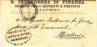 Franchigia / Palermo - Misilmeri  - Intendenza Di Finanza  -  15.03.1927 - Zonder Portkosten