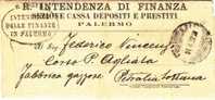 Franchigia / Palermo - Petralia Sottana  - Intendenza Di Finanza  -  14.04.1927 - Franquicia