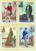 Costumes - Grande Bretagne  -  Rowland Hill  -  4 Cartes Maximum De 1979  -  Facteur  -  Lettres - Carte Massime