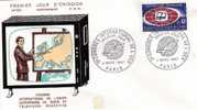 UER Europa-Kongreß 1967 Frankreich 1573+FDC 2€ CEPT-Mitläufer Rundfunk Television Technik FRANCE Cover Of EUROPE - Computers