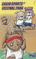 Rare Carte Japon Comics - SANGLIER Sportif / Série Casio Festival -  BOAR Japan Prepaid Tosho Card  - WILDSCHWEIN - 151 - BD