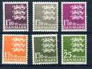 DK  Yv. 406A/410**  Cote 70 € - Unused Stamps