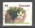 Canada 1991 Mi. 1272 D  84 C Trees Obstbäume Pflaumenbaum Booklet Stamp 3-sided Perf. 14 1/4 X 14 - Single Stamps