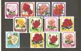 NEW ZEALAND 1975-1980  - ROSES - CPL. SET - USED OBLITERE GESTEMPELT - Roses