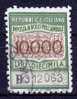 1981 / 84  IMPOSTA DI BOLLO PER CAMBIALI - LIRE 10.000 - Fil. Stelle - Revenue Stamps