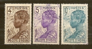 COTE D'IVOIRE  COSTA D'AVORIO  N. 111-112-113/US  - 1936-38  -   Lot Lotto - Usados