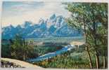 USA - Grand Teton Peak, Grand Teton National Park, Wyoming WY - Chrome Unused Postcard Ca. 1960's - Altri & Non Classificati