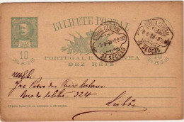 PORTUGAL - CARLOS 1° - CARTE ENTIER POSTAL Pour LISBONNE - 1896 - Postwaardestukken