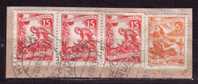 1952Yugoslavia  , Mino 723 Tip II   3x - Used Stamps