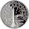 ITALY - REPUBBLICA ITALIANA ANNO 2004 - GENOVA CAPITALE EUROPEA DELLA CULTURA  -  EURO 10,00 In Argento - Italien