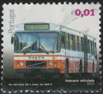 Portugal 2010 Oblitéré Used Stamp Autocarro Articulado Volvo STCP Bus Y&T PT 3461 - Usado