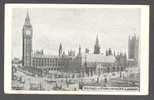 United Kingdom PPC England London Houses Of Parliament & Big Ben, Horse Carriges Guy Whittem Card - Houses Of Parliament