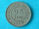 1916 FR/VL - 25 CENTIEM / Morin 434 ( For Grade, Please See Photo ) ! - 25 Cents